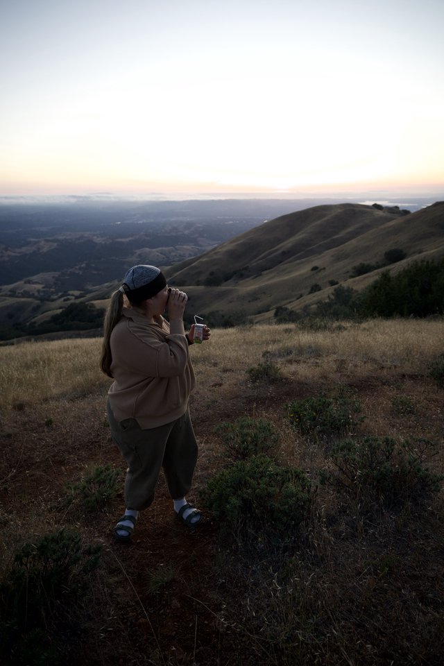 Twilight Sip Atop Mount Diablo's Golden Hills