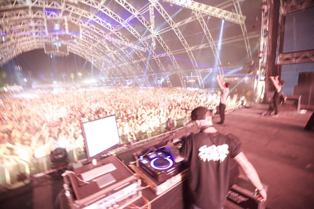 DJ Energizes the Crowd at Coachella