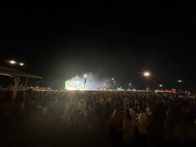 Electric Atmosphere Under the Night Sky