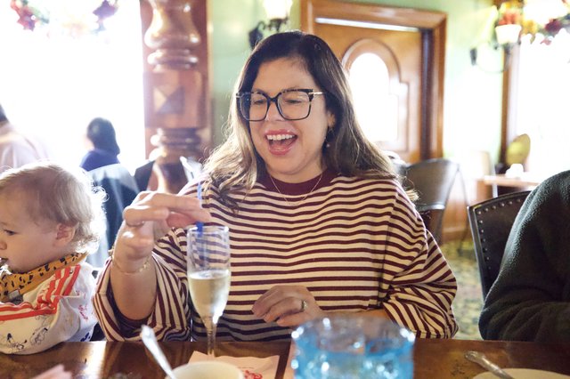 Joyful Family Dining Moment at Madonna Inn