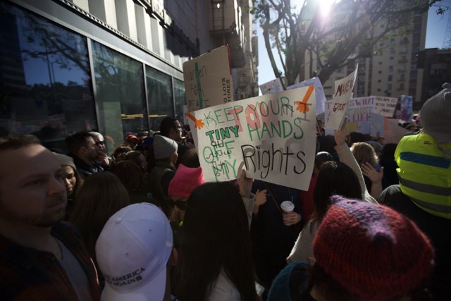 People Unite for Women's Rights in Downtown LA