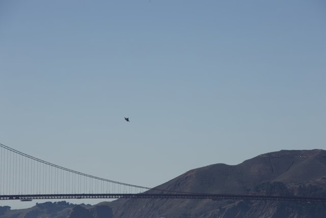 Flight of Freedom over Suspension Bridge