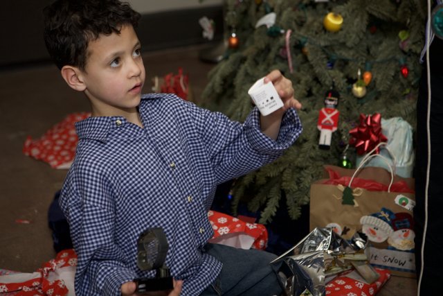 A Boy and His Remote on Christmas Day