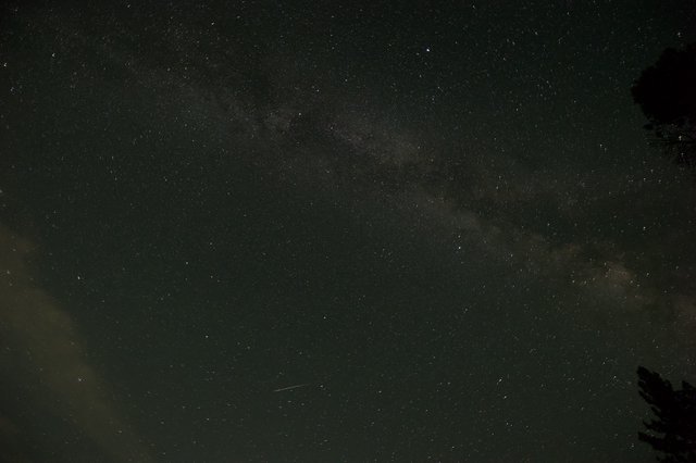 Milky Way Arches Over Lake Tahoe Night Sky