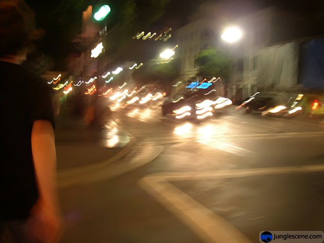 Street Walker at Night