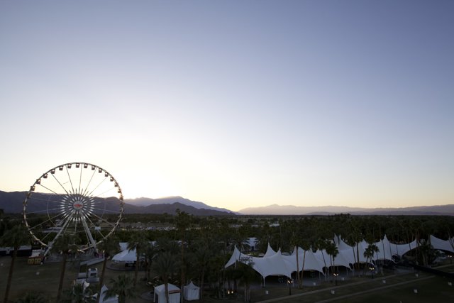 Ferris Wheel and Sunset at Coachella