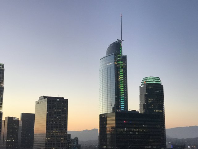 Green Glow over LA