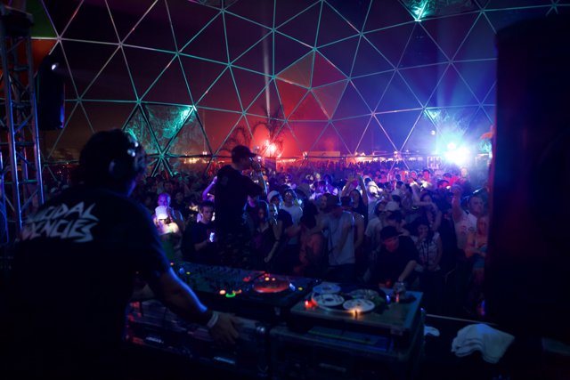 DJ Sung Min rocking Coachella Sunday