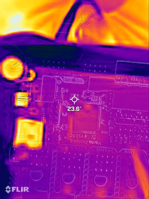 Thermal Imaging of a Computer Motherboard