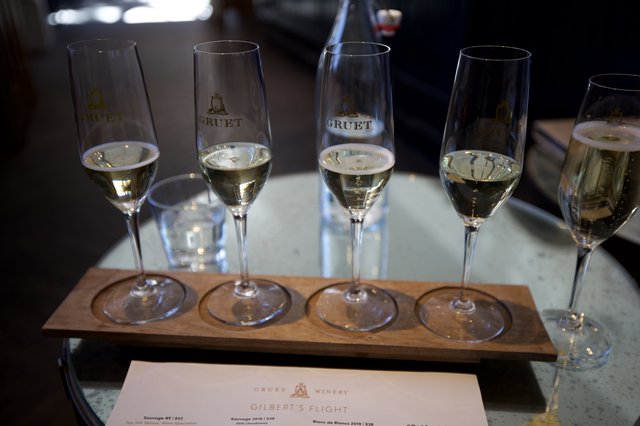 Wine Tasting Flight at Gruet Winery