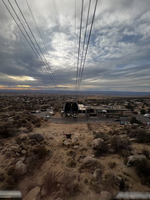Cable Car Ride Over the Desert