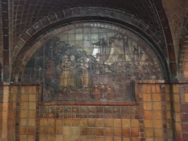 Subway Station Tile Mural: A Snapshot of Historic Cathedral