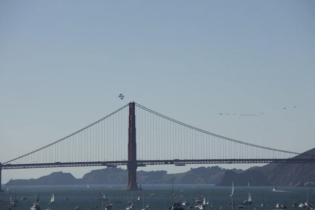 Stretched Across the Azure: San Francisco's Majestic Bridge
