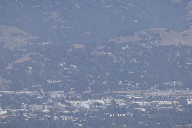 Hazy Bay Area Suburbs Stretch Toward Rolling Hills