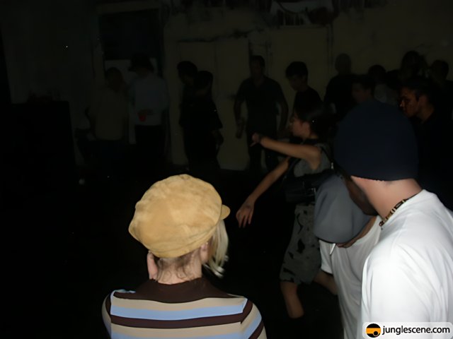 Nightclub Crowd Sporting Hats and Accessories