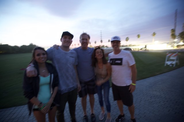 Group photo with John Elway at Coachella