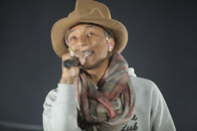Pharrell Rocks London with His Cowboy Hat