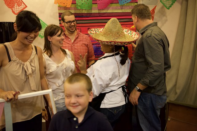 Festive Fiesta Celebration with Sombrero-Wearing Chef