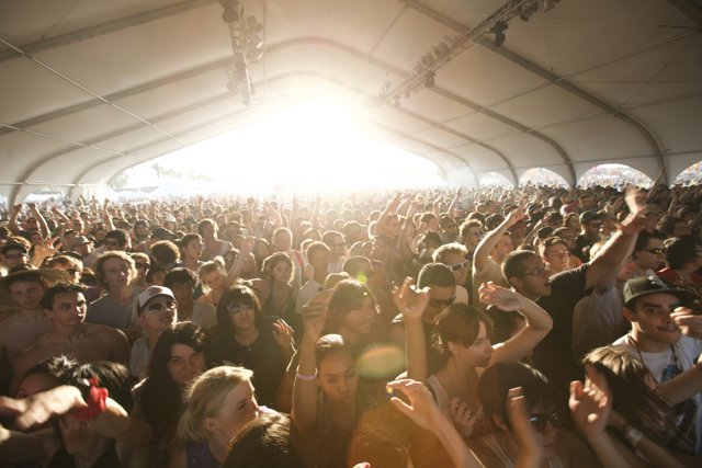Coachella Crowd Enjoys the Music