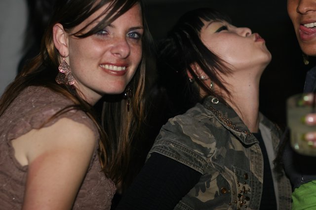 Two Women Dancing at a Nightclub Party 2006