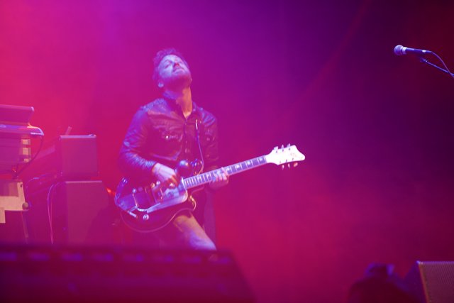 Dan Auerbach Rocks the Stage with his Electric Guitar