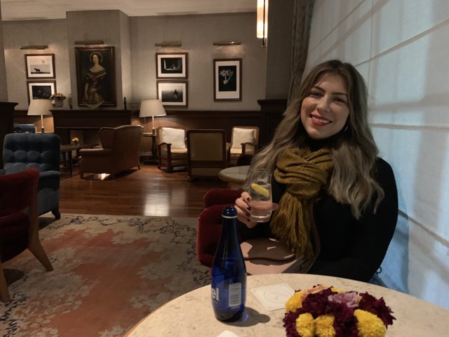 A Cozy Evening with Wine and Art