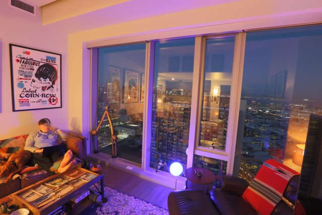 Cozy Evening in an Urban Penthouse