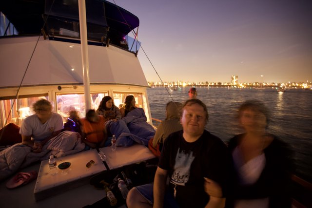 Night Yacht Ride with Friends