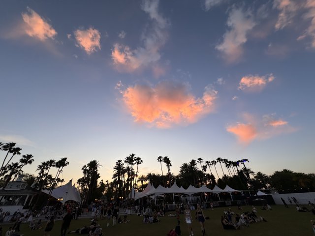 Coachella Twilight: A Meeting of Music and Sky