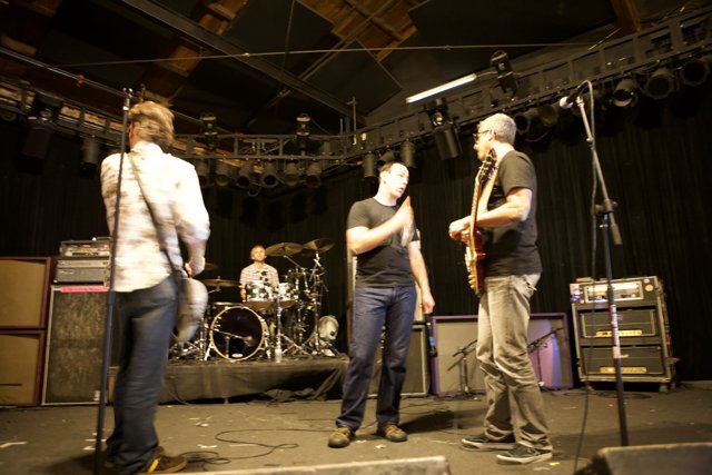 Men Playing Music on Stage During Bad Religion Glasshouse Concert