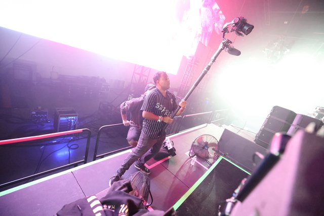 Videographer Works the Stage at Wobbleland 2026