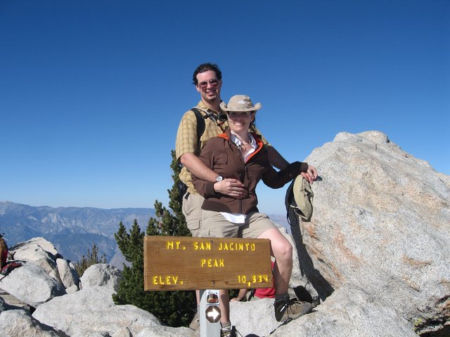 Couple Celebrates Summit of Mt. San Jacinto Peak