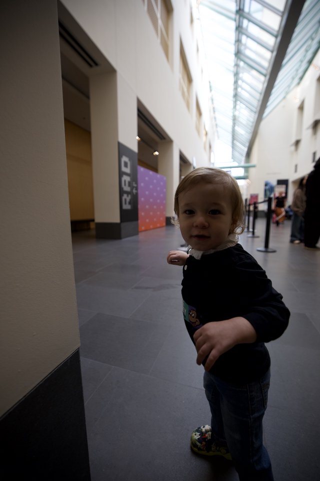Toddler Exploring Asian Art Museum in San Francisco