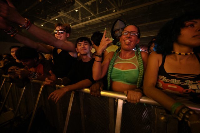 Ecstatic Fans Packed Against Barrier at Wobbleland