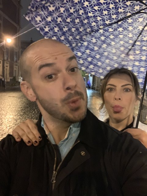 Rain or Shine: Dave and Lori's Urban Selfie