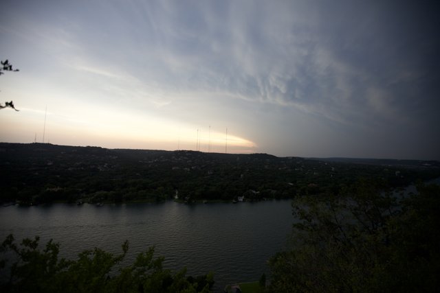 Sunset over Austin Lake
