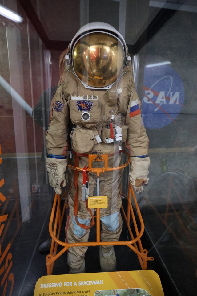 Russian EVA Spacesuit Display at Space Museum