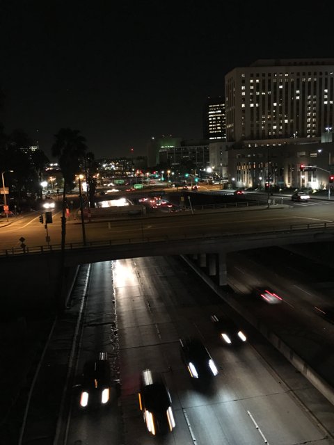 Nighttime Traffic in Los Angeles