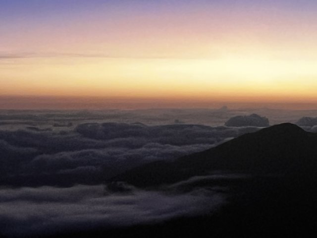 A Glorious Sunrise from the Summit of Mount Huata