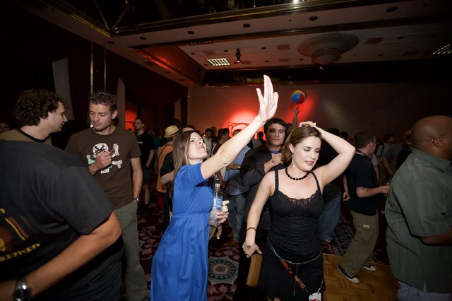 Energetic Dance Floor Celebration at Indoor Party