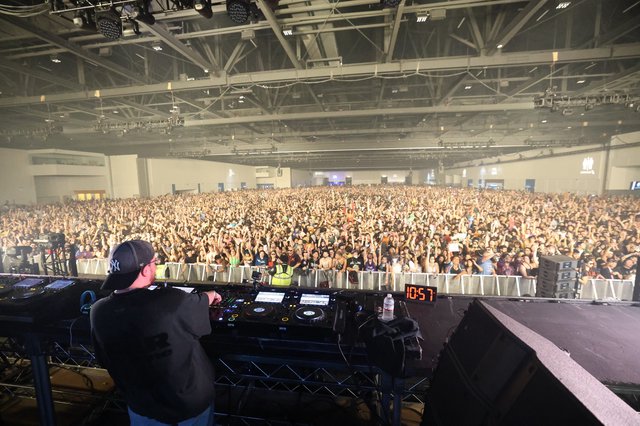 DJ Commands Massive Indoor Festival Crowd at Wobbleland