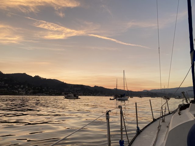 Sunset Sailboat on Richardson Bay