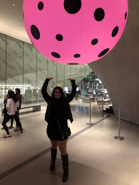 Pink Polka Dot Balloon Fun