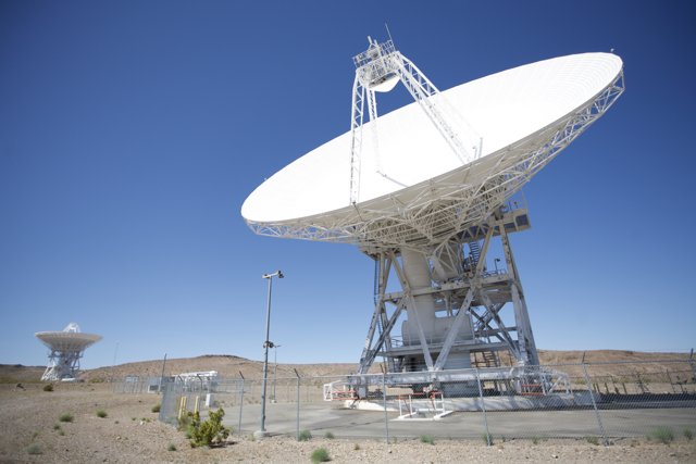 Radio Telescope Antennas Rise Above the Desert