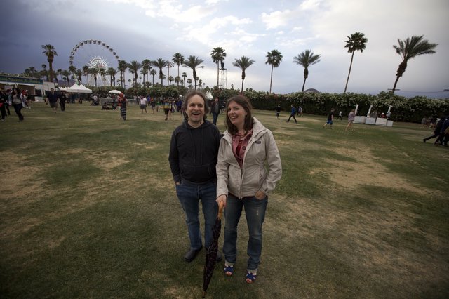 Couple at Coachella Music Festival 2012