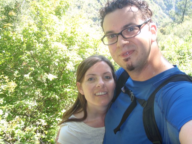Couple's Selfie on Chantry Flats Hiking Trail