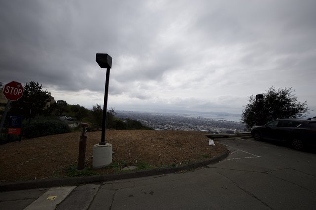 Stormy Overlook Above Bay Area Cityscape