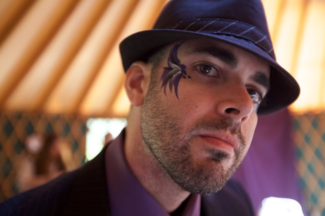 The Purple Face Painted Gentleman