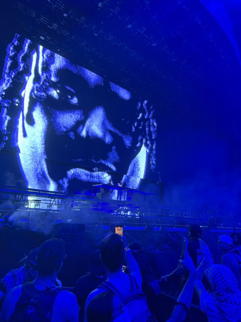 Electric Vibes and Illuminated Faces