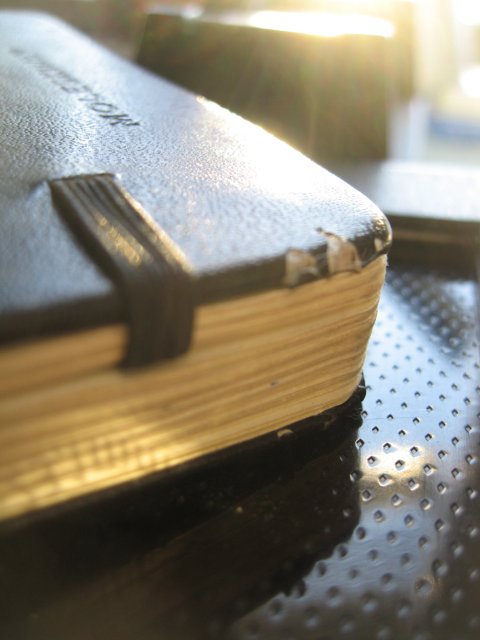 Diary on Wooden Table